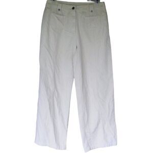 new J.JILL Corduroy Pants 6P Petite, Off-white, Straight Leg, Zipper, 2 Pockets